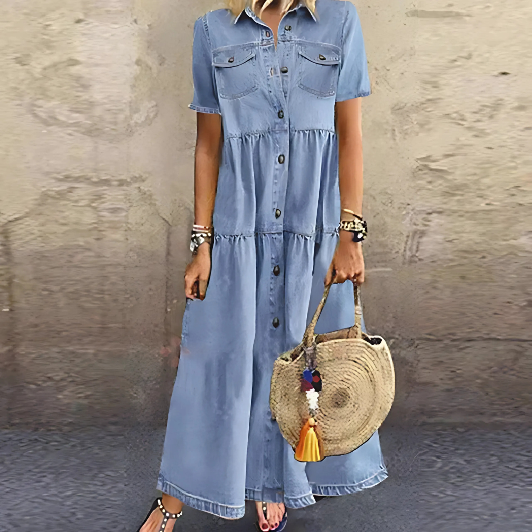 Robe Ainsley | Coupe Classique Effet Lissant Ventre, Élégance Intemporelle 0