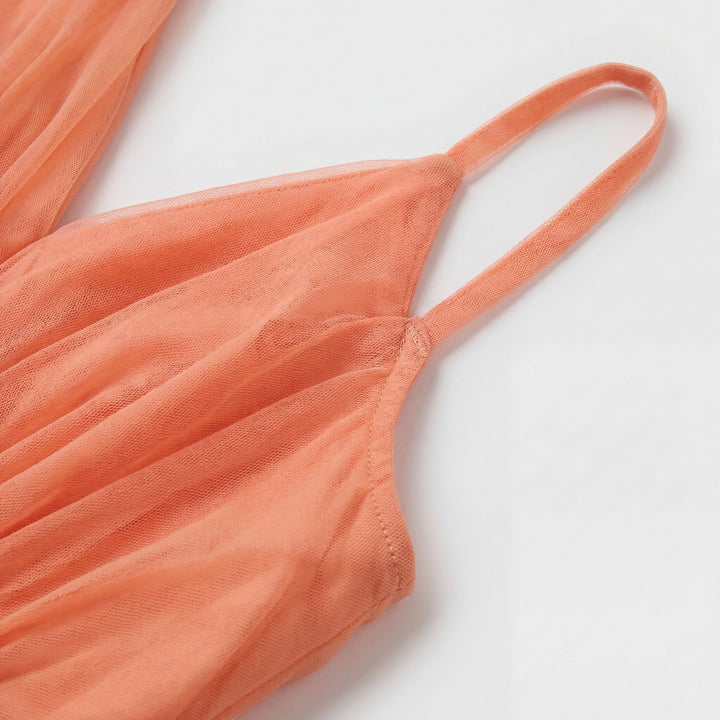 Robe Longue Pêche Femme | Col V, Jupe Fluide et Aérienne 3