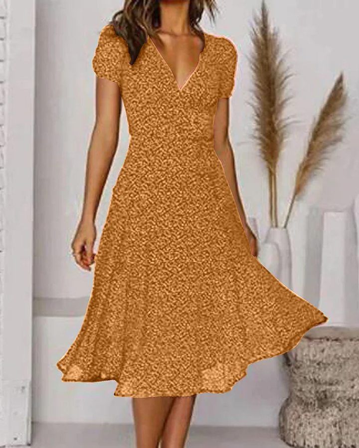 Robe d'été Élise pour femmes | Mousseline légère, Imprimé floral, Col en V élégant 3