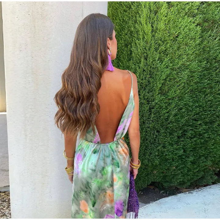Robe longue Masie | Corset élégant avec écharpe amovible, idéale pour soirées et événements 3