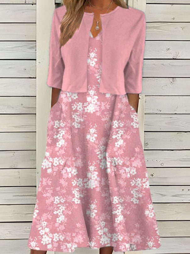 Robe midi Léa pour femmes | Tissu léger, design fleuri élégant 5
