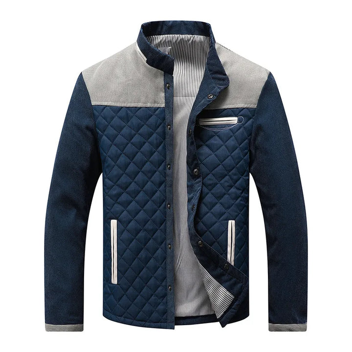 Veste Matelassée Nicolas | Col Montant, Finitions Suédine Homme 1