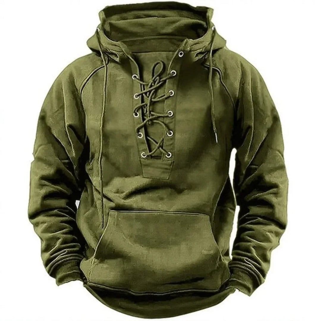 Sweat à Capuche Épais Léo Homme | Style Rétro et Chaud 6