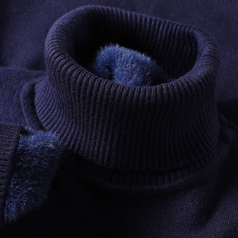 Pull Col Roulé Dolcevita Nicolas Homme | Chaud et Élégant 14