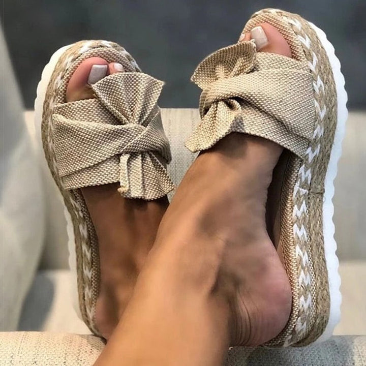 Sandales à Nœud Claudia Femme - Gris