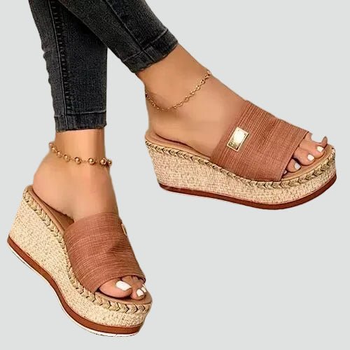 Sandales Compensées Solène | Bride Large & Confort Orthopédique Femme 0