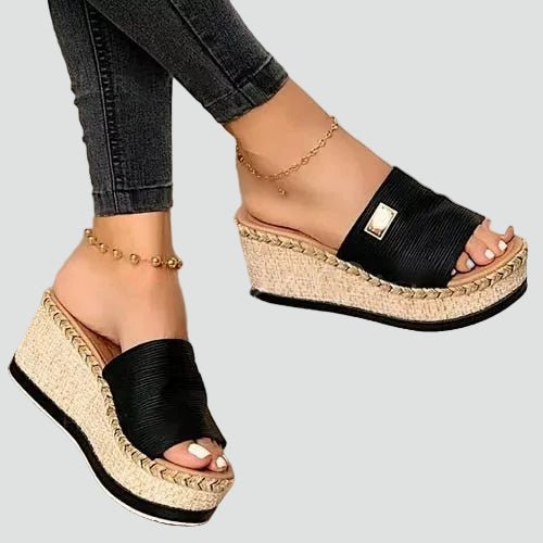 Sandales Compensées Solène | Bride Large & Confort Orthopédique Femme 1
