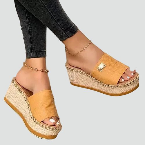 Sandales Compensées Solène | Bride Large & Confort Orthopédique Femme 4