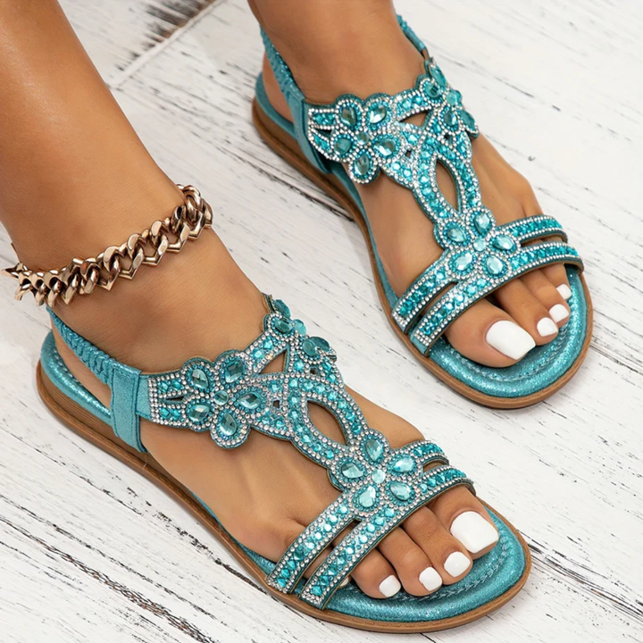 Sandales Femme Odile | Strass & Cristaux, Style Bohème Estival 2
