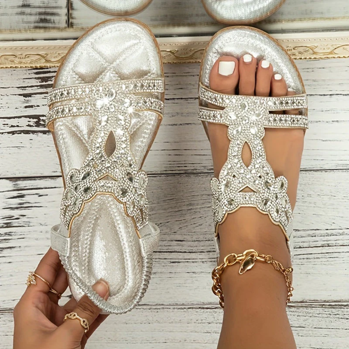 Sandales Femme Odile | Strass & Cristaux, Style Bohème Estival 5