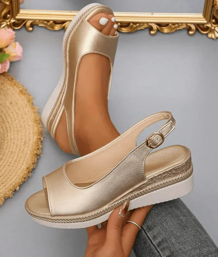 Sandales Wedge Lila | Confort Estival & Bride Arrière Souple 0