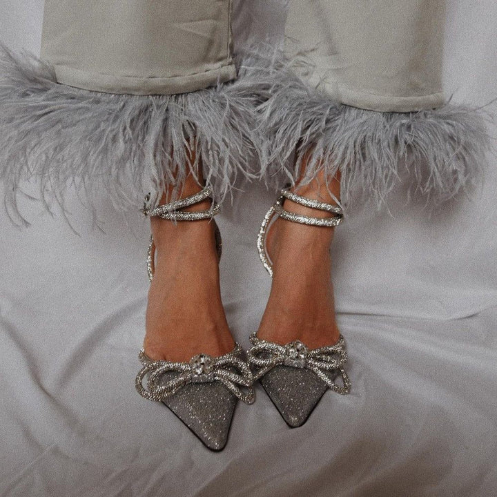 Sandales à Talons Paulien | Glitter Élégant & Bride Basse Ajustable 2