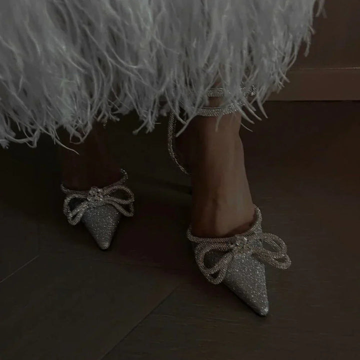 Sandales à Talons Paulien | Glitter Élégant & Bride Basse Ajustable 8