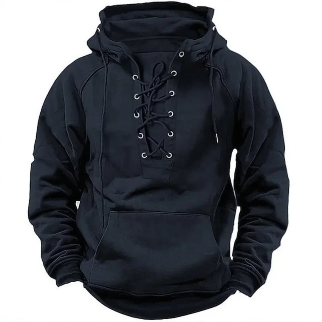 Sweat à Capuche Épais Léo Homme | Style Rétro et Chaud 7