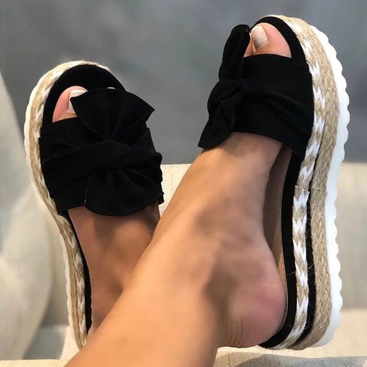 Sandales à Nœud Claudia Femme - Noir