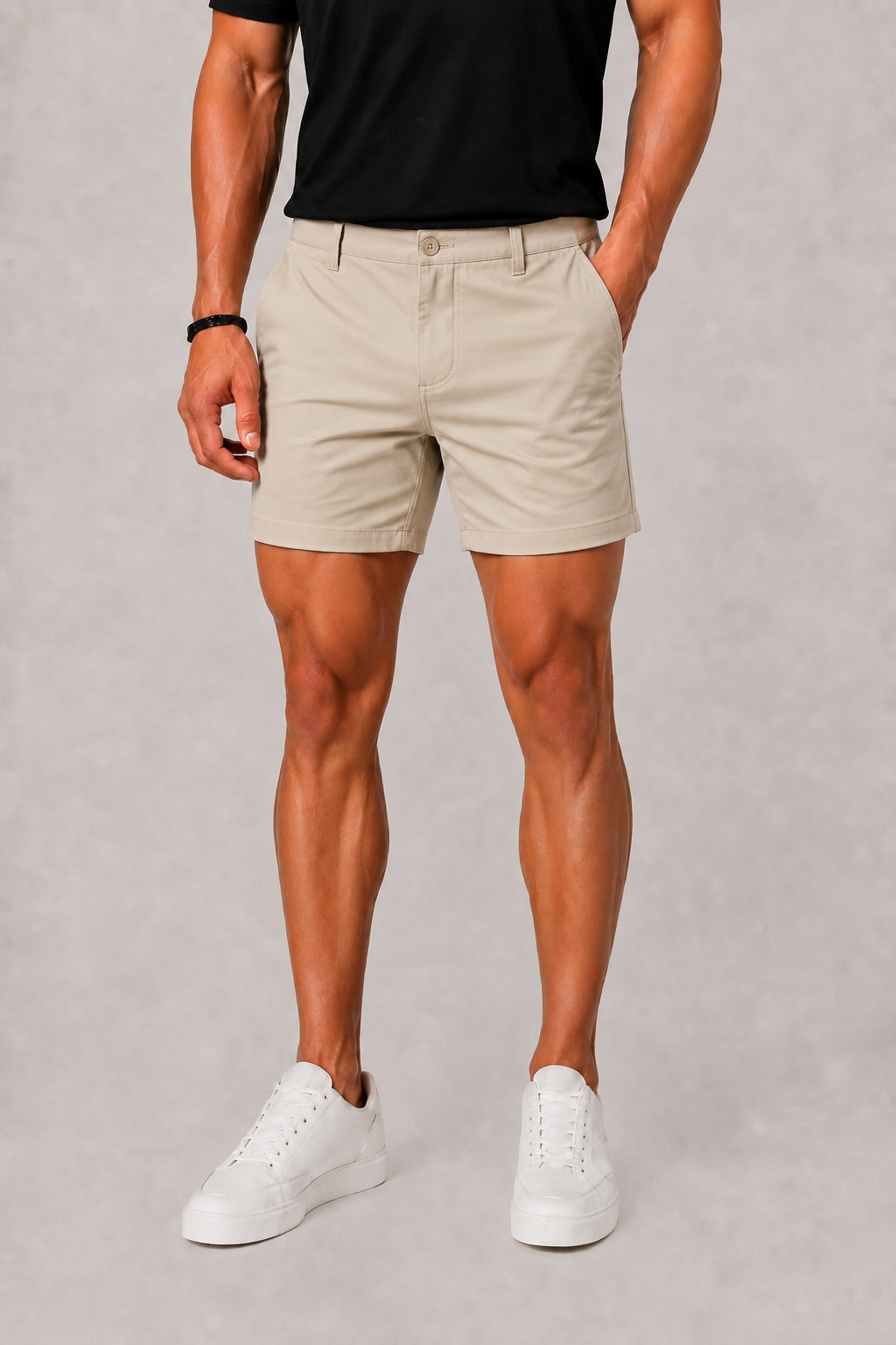 Short Chino Celvoir | Coupe Droite, Coloris Uni, Poches Latérales 0