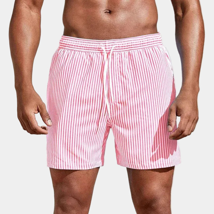 Short Rayé Leo | Coton, Taille Élastiquée & Cordon de Serrage 4
