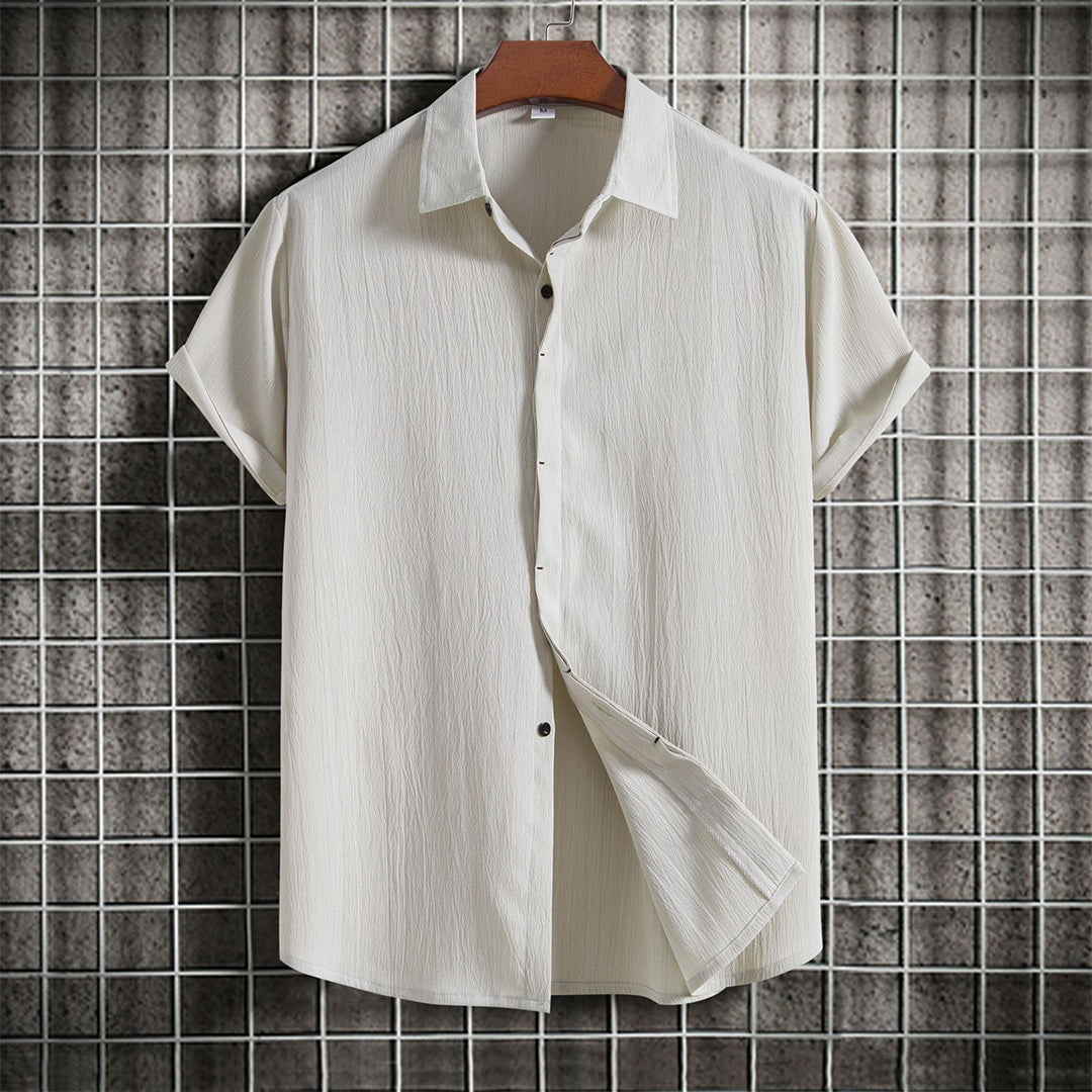 T-shirt Stijn | Tissu Léger Kaki, Manches Courtes pour Homme 1