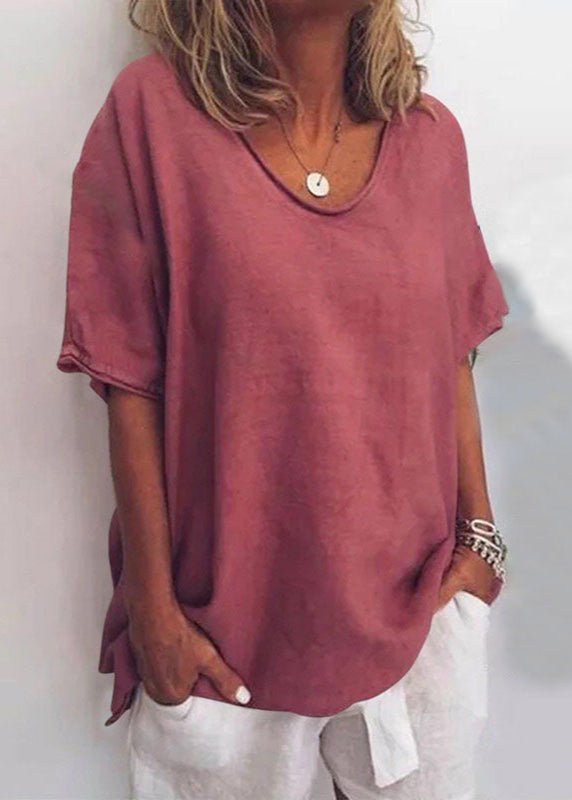 T-shirt Talia | Manches Courtes, Col V & Imprimé Numérique Femme 2