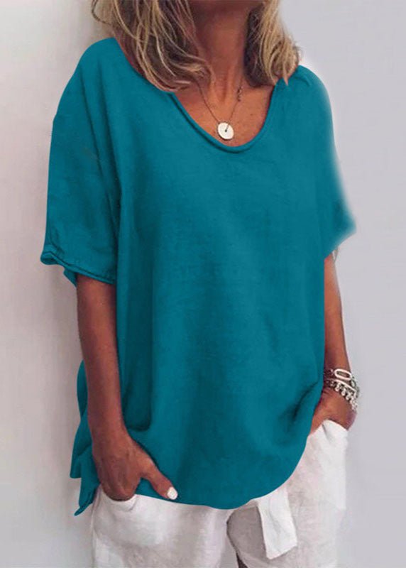 T-shirt Talia | Manches Courtes, Col V & Imprimé Numérique Femme 5