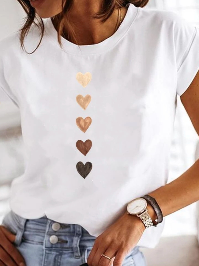 Tee Shirt Femme Tara | Motif Imprimé, Manches Courtes, Coupe Régulière 0