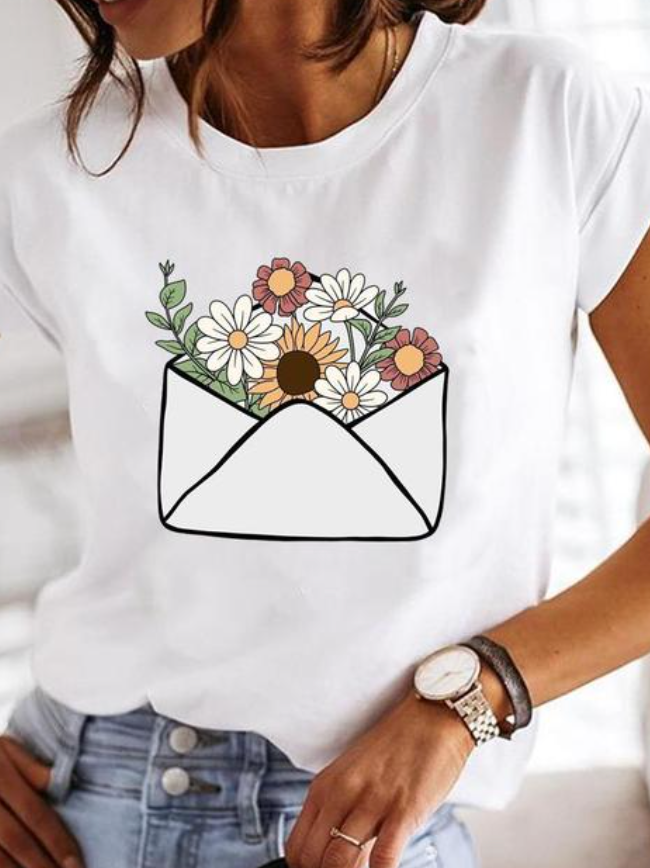 Tee Shirt Femme Tara | Motif Imprimé, Manches Courtes, Coupe Régulière 3