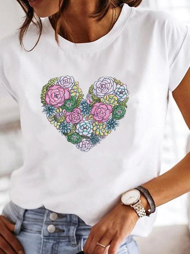 Tee Shirt Femme Tara | Motif Imprimé, Manches Courtes, Coupe Régulière 4