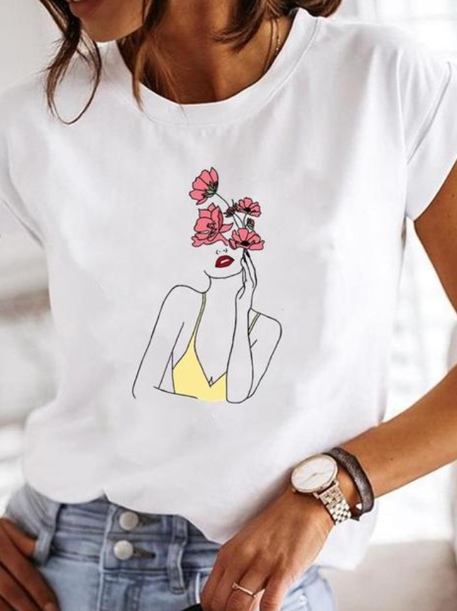 Tee Shirt Femme Tara | Motif Imprimé, Manches Courtes, Coupe Régulière 6