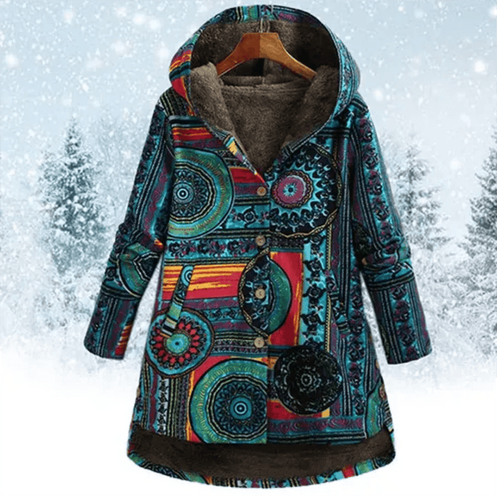 Veste Fleurine Femme | Veste à Capuche Florale, Confort Hivernal 0