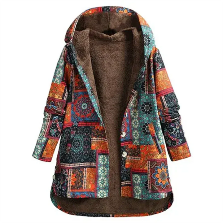 Veste Fleurine Femme | Veste à Capuche Florale, Confort Hivernal 1