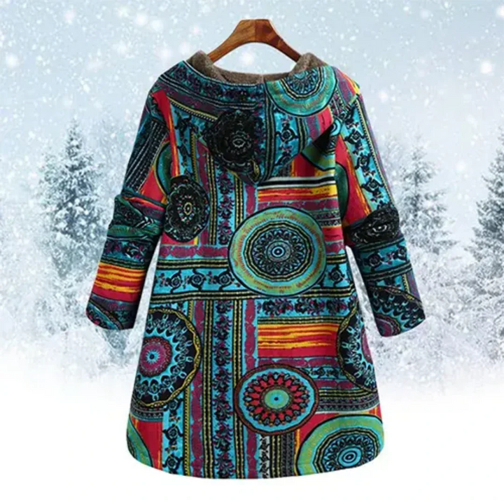Veste Fleurine Femme | Veste à Capuche Florale, Confort Hivernal 2