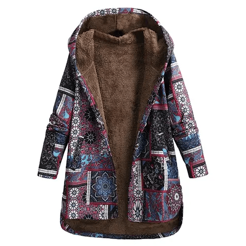 Veste Fleurine Femme | Veste à Capuche Florale, Confort Hivernal 3