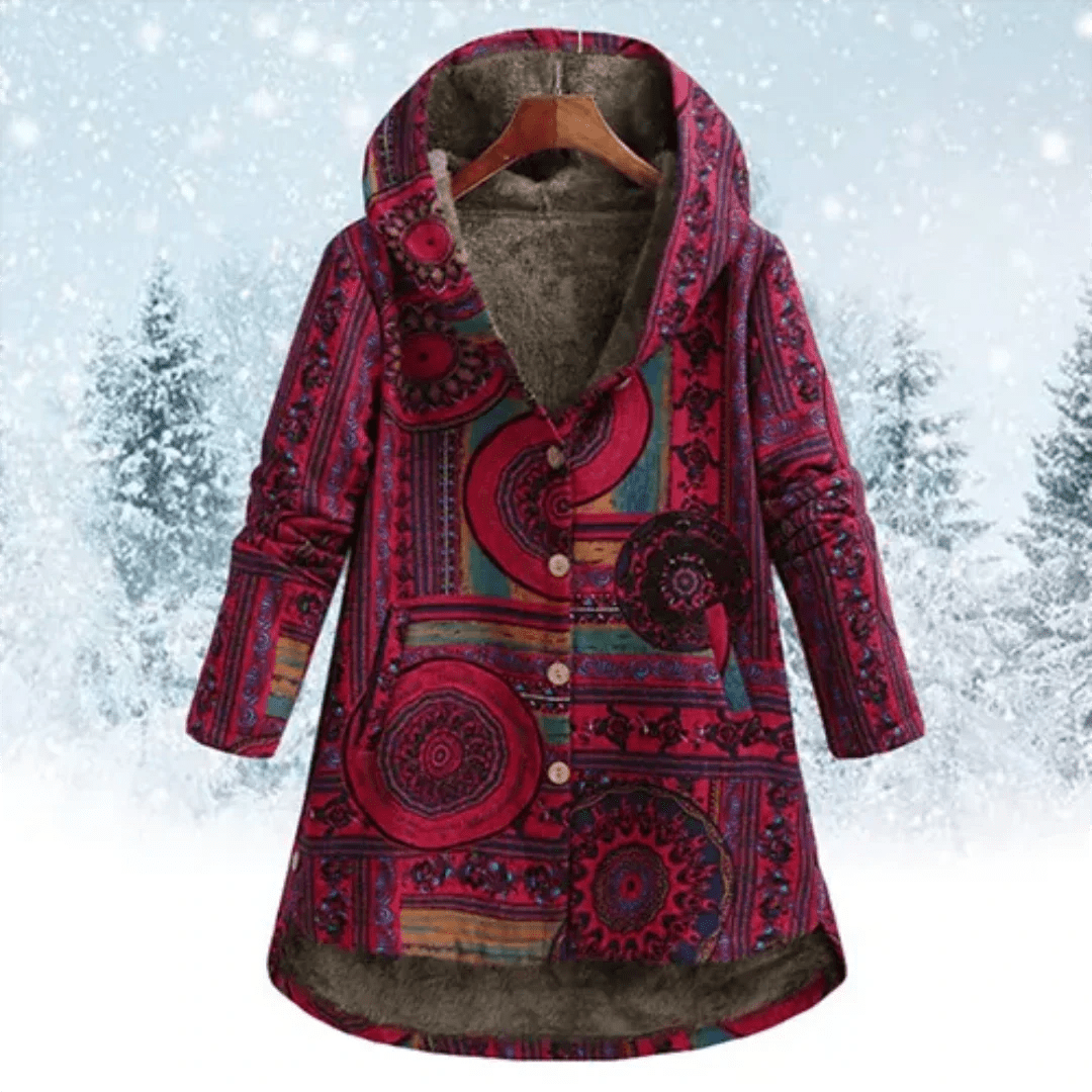 Veste Fleurine Femme | Veste à Capuche Florale, Confort Hivernal 4