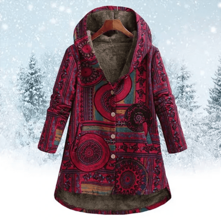 Veste Fleurine Femme | Veste à Capuche Florale, Confort Hivernal 4