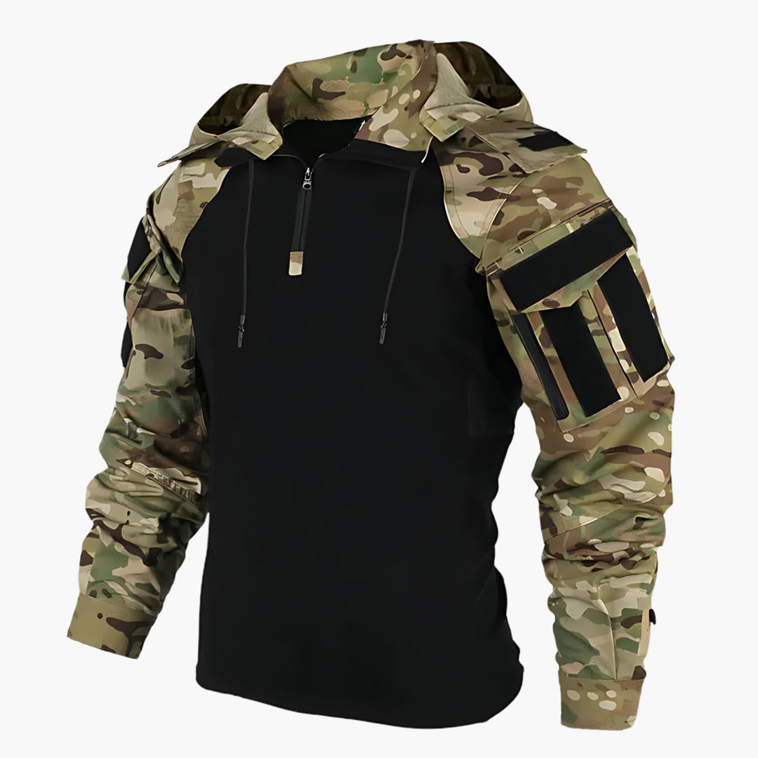 Veste Polaire Tactique Impermeable pour Homme avec Capuche Réglable et Poches Sécurisées – Confort et Style Moderne 2
