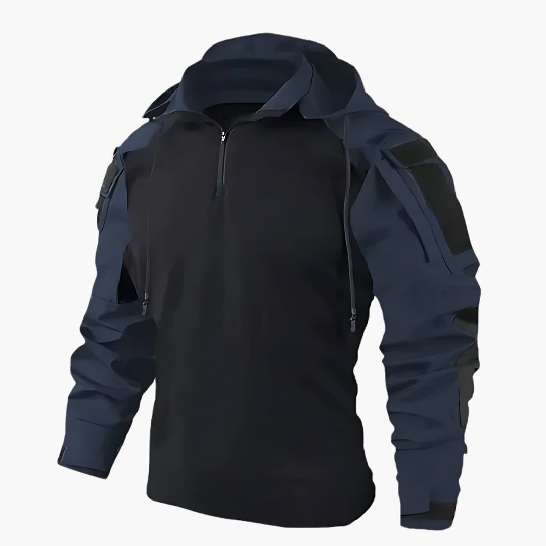 Veste Polaire Tactique Impermeable pour Homme avec Capuche Réglable et Poches Sécurisées – Confort et Style Moderne 4