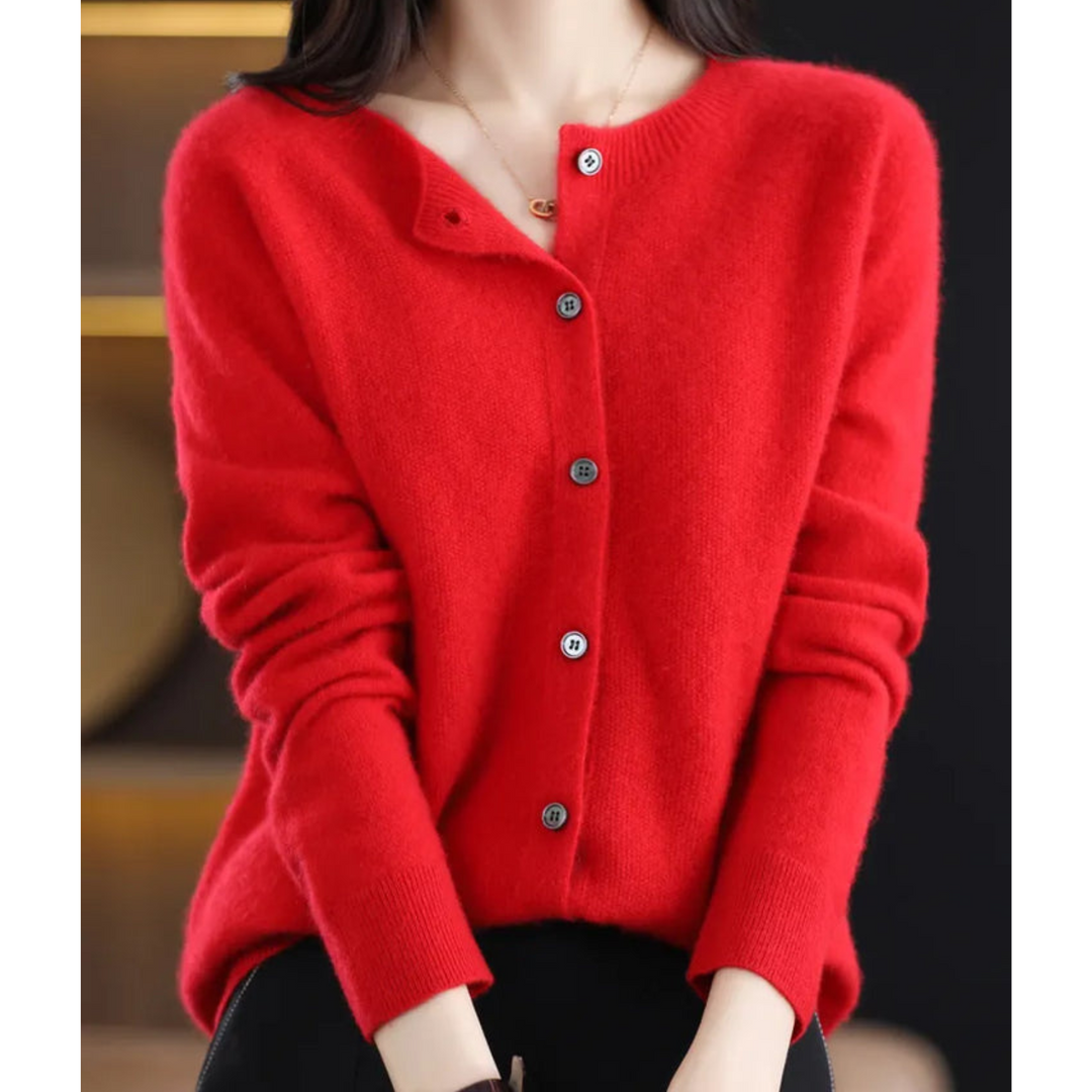 Veste Véra | Tricot 100% Laine Mérinos, Encolure Ronde, Coupe Ajustée 9