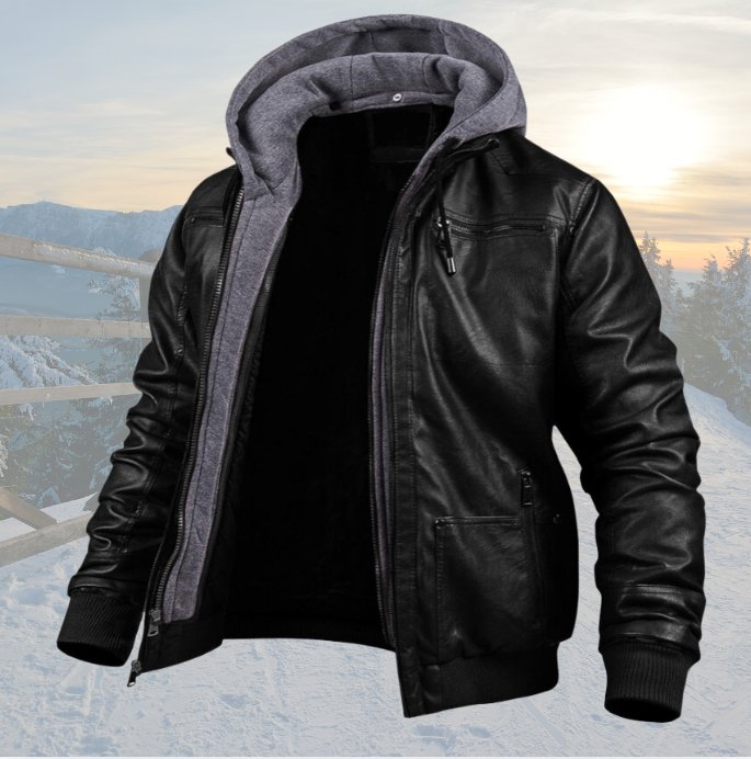 Veste en cuir Laurent | Élégante et ajustée, cuir authentique pour homme 2