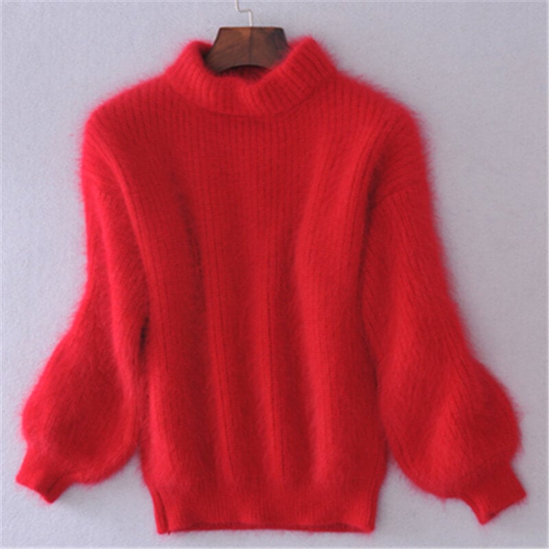 Pull Tricoté Lâche Emilie - Rouge