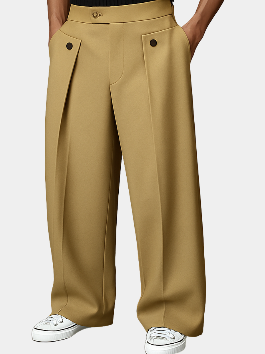 Pantalon Tendance Léo Homme | Pinces Structurées, Chute Fluide 2