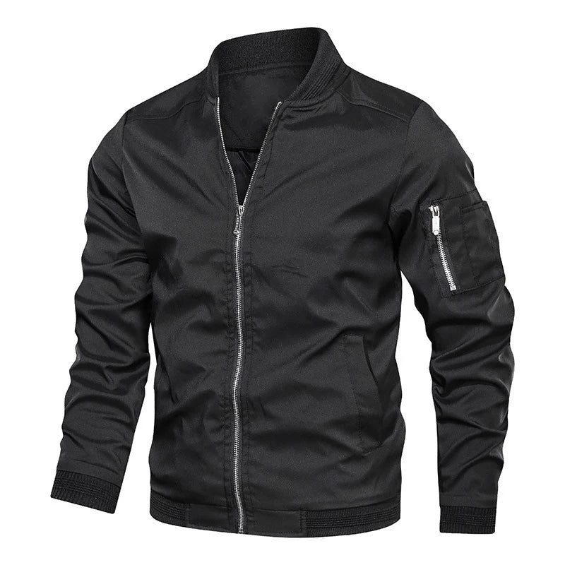 Bomber Enzo | Bords-Côtes Élastiques, Zips Décoratifs Homme 0