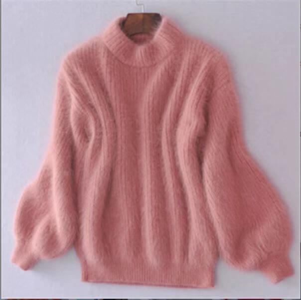 Pull Tricoté Lâche Emilie - Rose