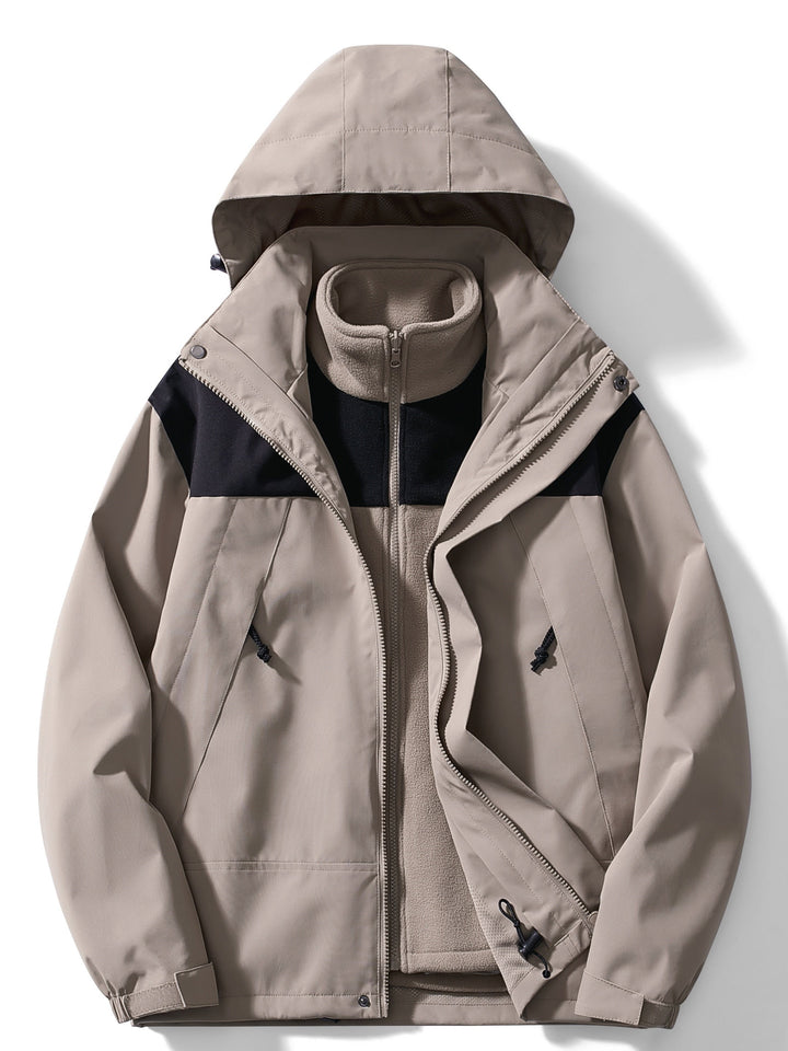 Manteau Polaire 3-en-1 Victoire | Capuche, Chaud Femme 3
