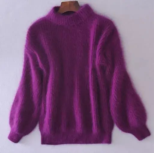 Pull Tricoté Lâche Emilie - Violet