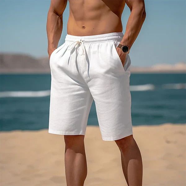 Short en Lin Paul - Blanc