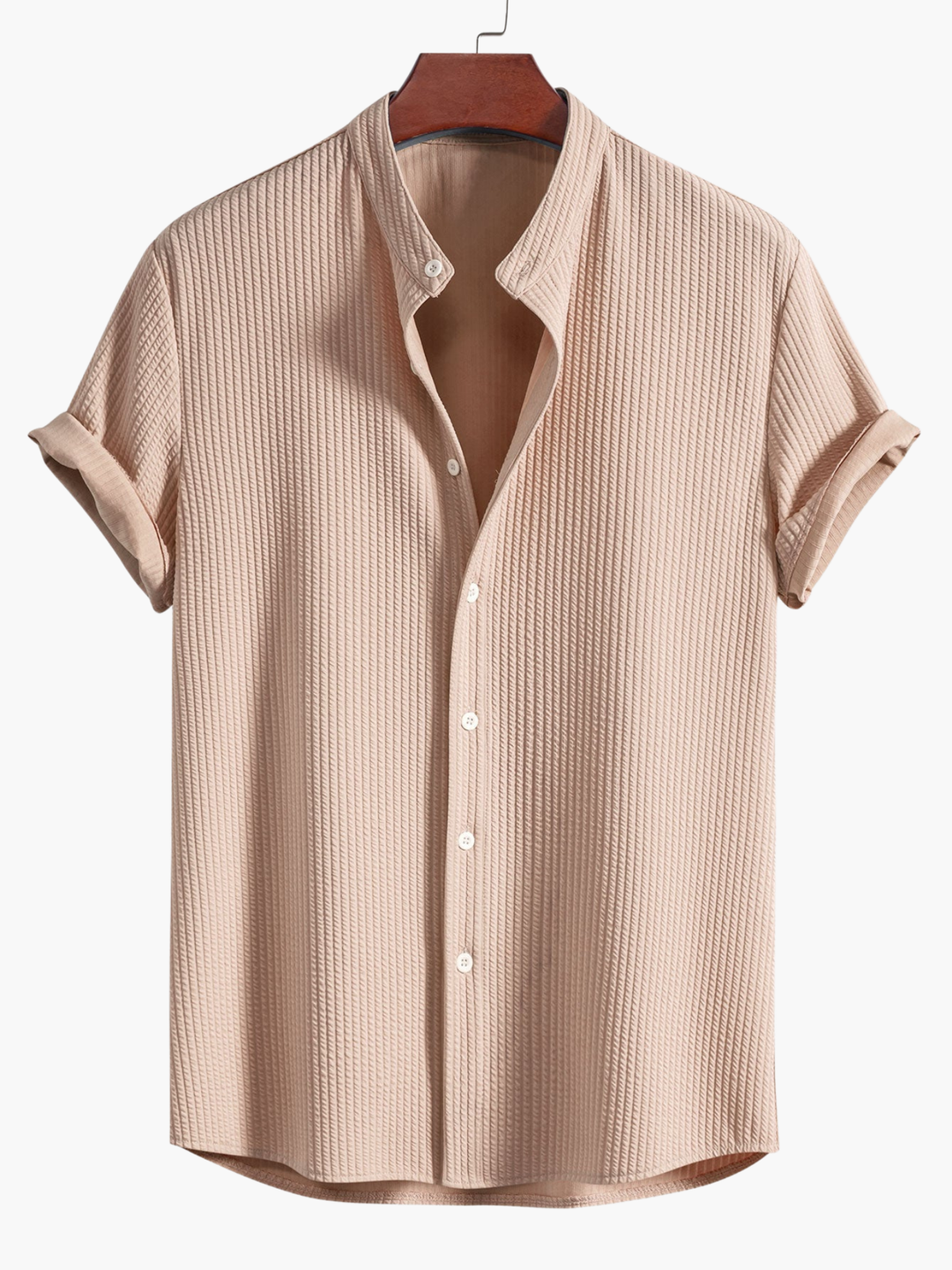 Chemise Col Mao et Pantalon Léo Homme | Manches Retroussées 6