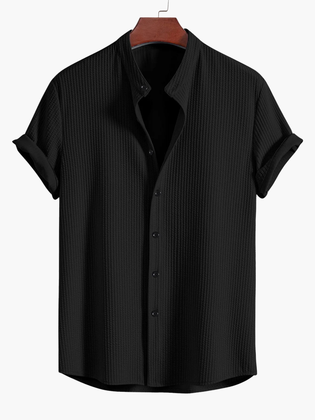 Chemise Col Mao et Pantalon Léo Homme | Manches Retroussées 9