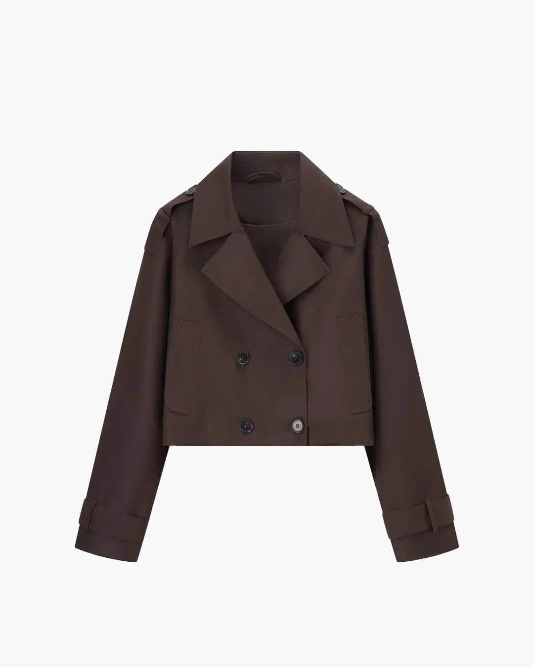 Trench Court Clémence | Double Boutonnage, Col Revers Femme 0