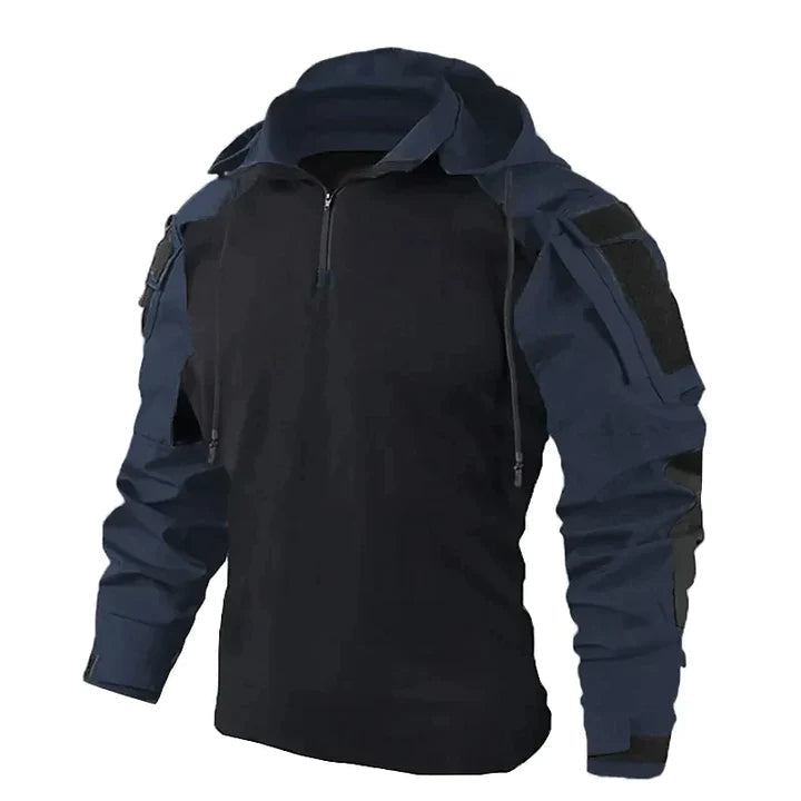 Pull Tactique Nathan | Homme, Capuche et Coupe Ajustée Chaude 3