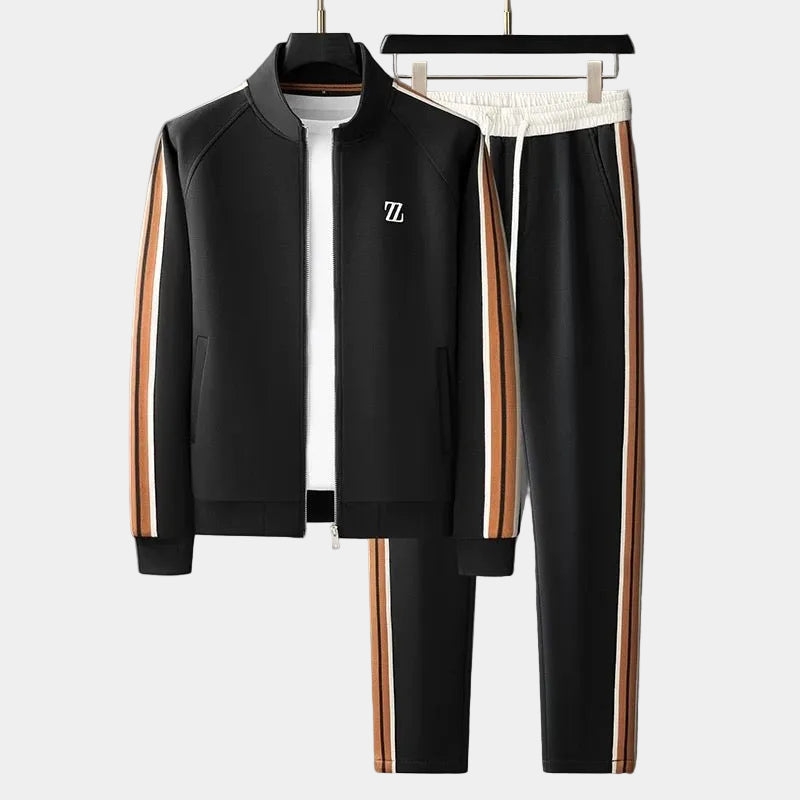 Survêtement Zippé Hugo Homme | Col Montant, Taille Élastique 3